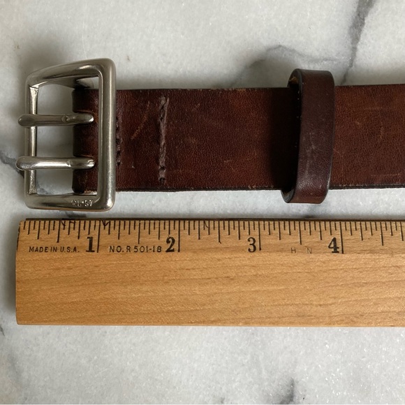 Vintage Ralph Lauren Italian Leather Belt Size 36” Long Made In Italy RL 97 - Picture 6 of 11